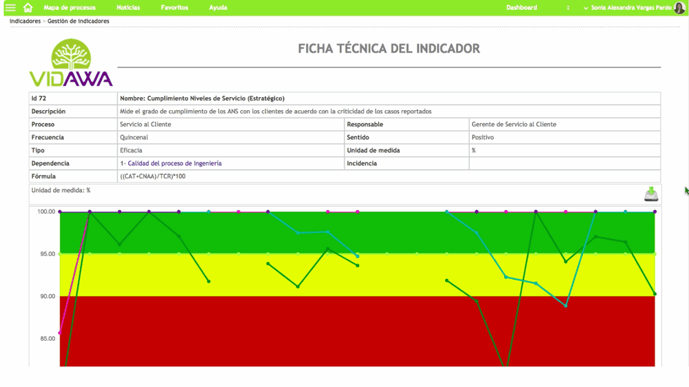 indicadores ISO 9001 numeral 9
